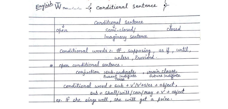 SSC CGL English Grammar handwritten notes pdf 2023